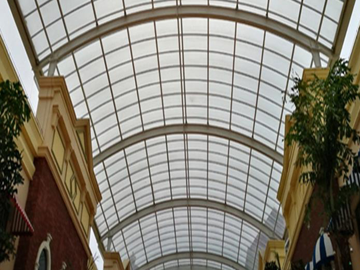 石景山屋面网架顶棚吊装方案